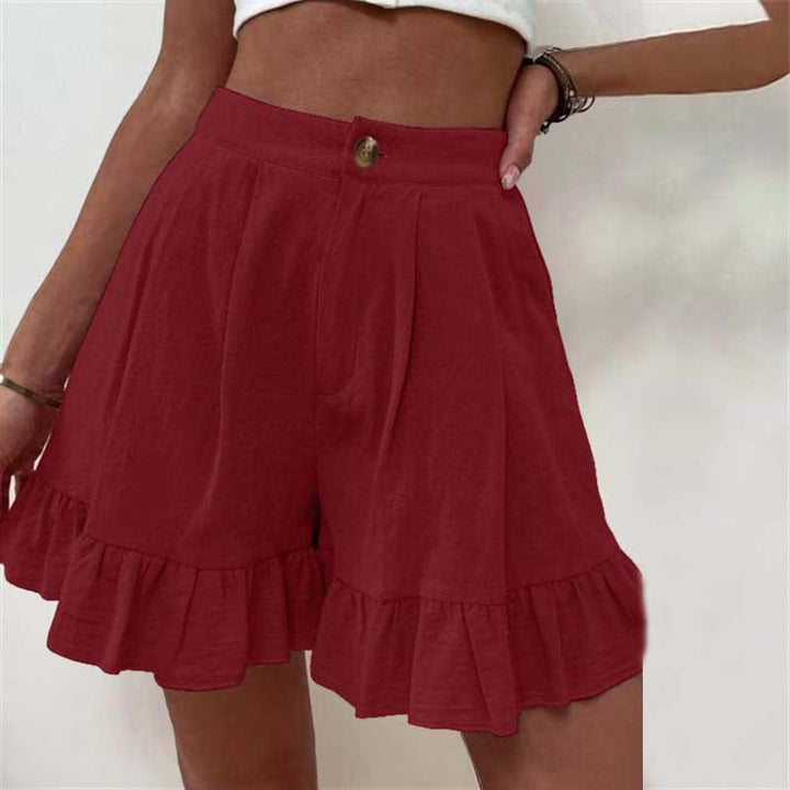LYVANA | Flowy Ruffle Hem Shorts