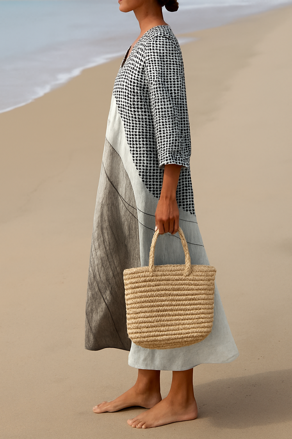 ARDEA | Flowing Cotton Blend Dress