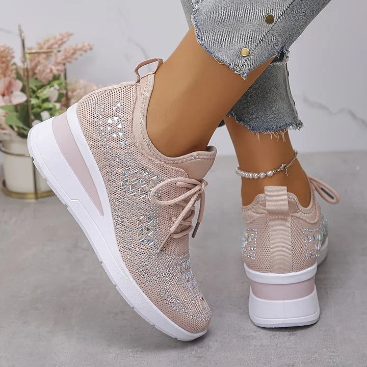 TUYANA | Supportive Orthopedic Sneakers with Sparkle Accents