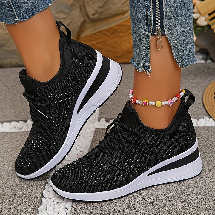 TUYANA | Supportive Orthopedic Sneakers with Sparkle Accents