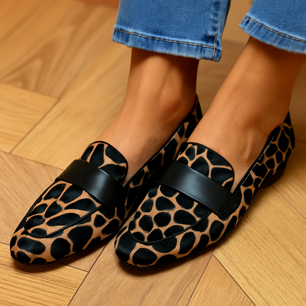 MARELLE | Handcrafted Animal-Print Loafers