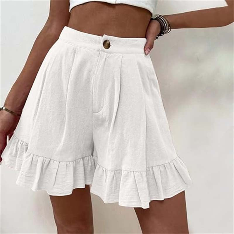LYVANA | Flowy Ruffle Hem Shorts