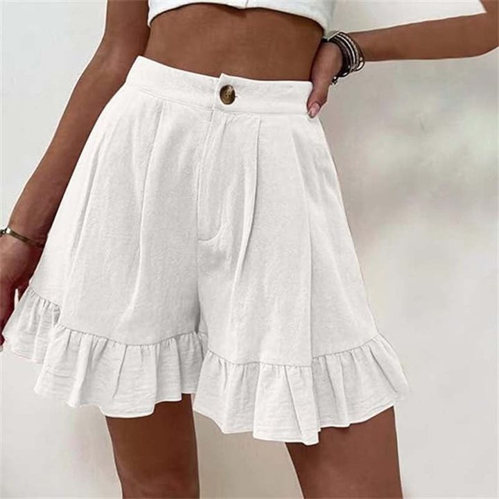 LYVANA | Flowy Ruffle Hem Shorts