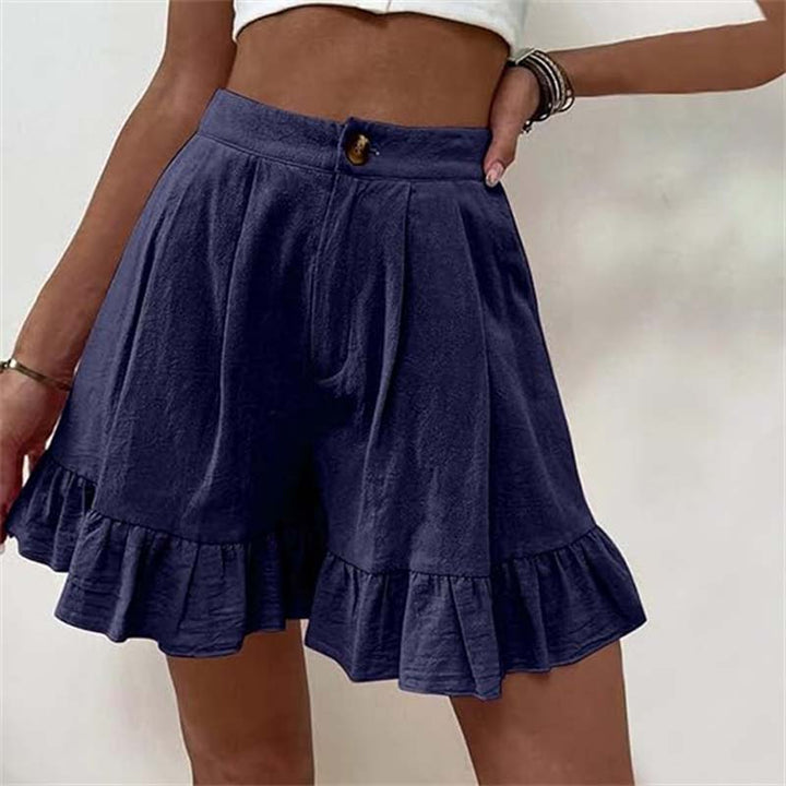LYVANA | Flowy Ruffle Hem Shorts