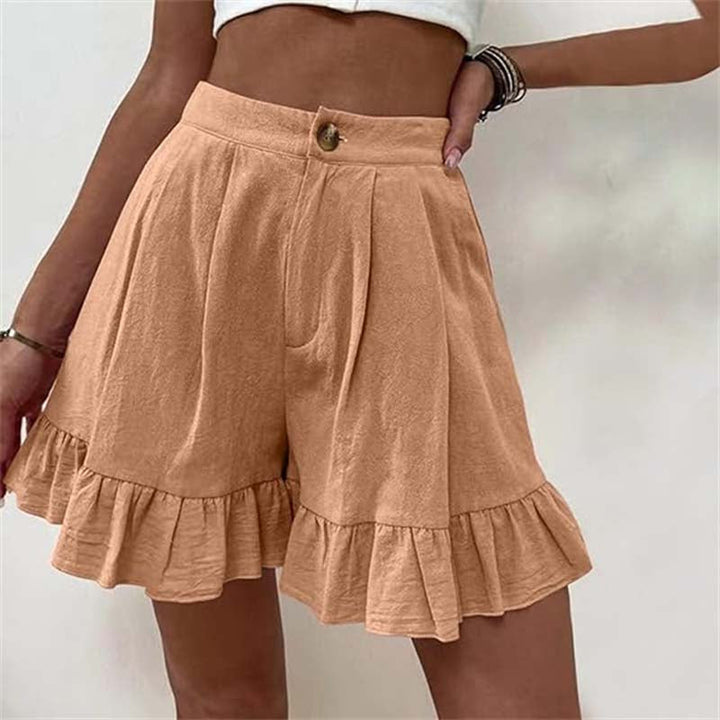 LYVANA | Flowy Ruffle Hem Shorts