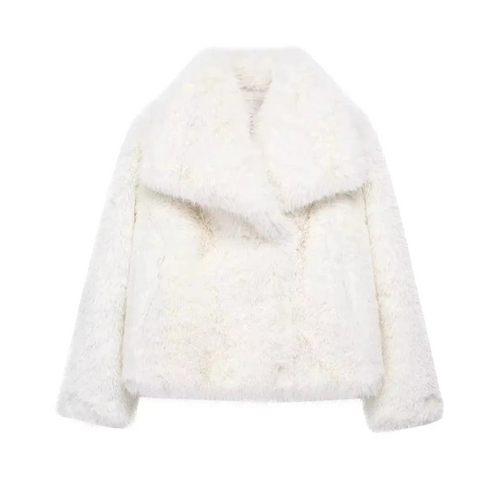 ELVINA | Coat with fur effect