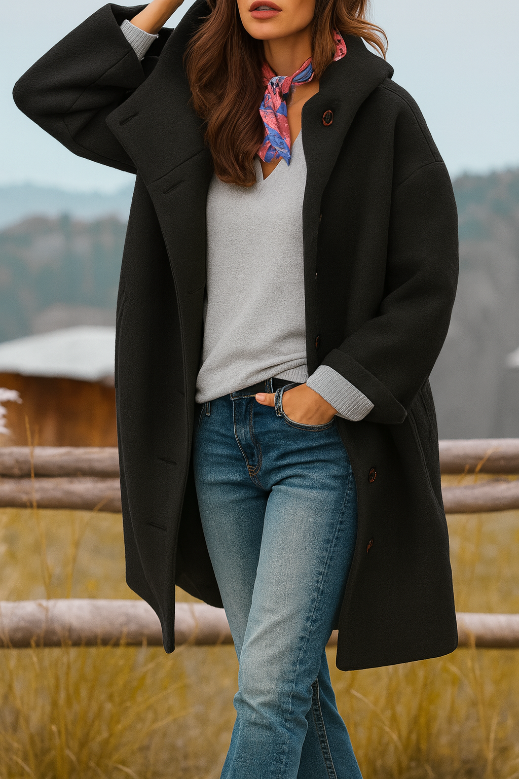 Kaia | Stylish Casual Hooded Coat