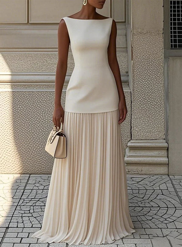 SERENA | PLEATED MAXI DRESS