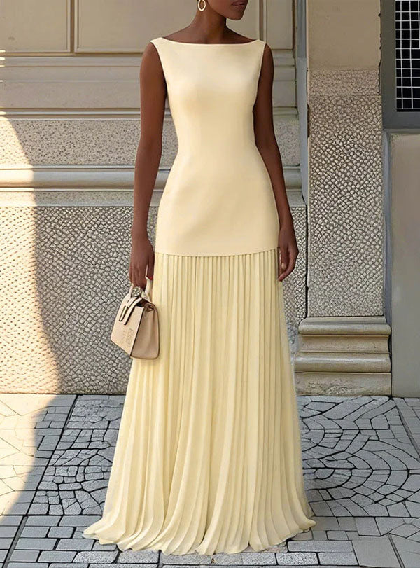 SERENA | PLEATED MAXI DRESS