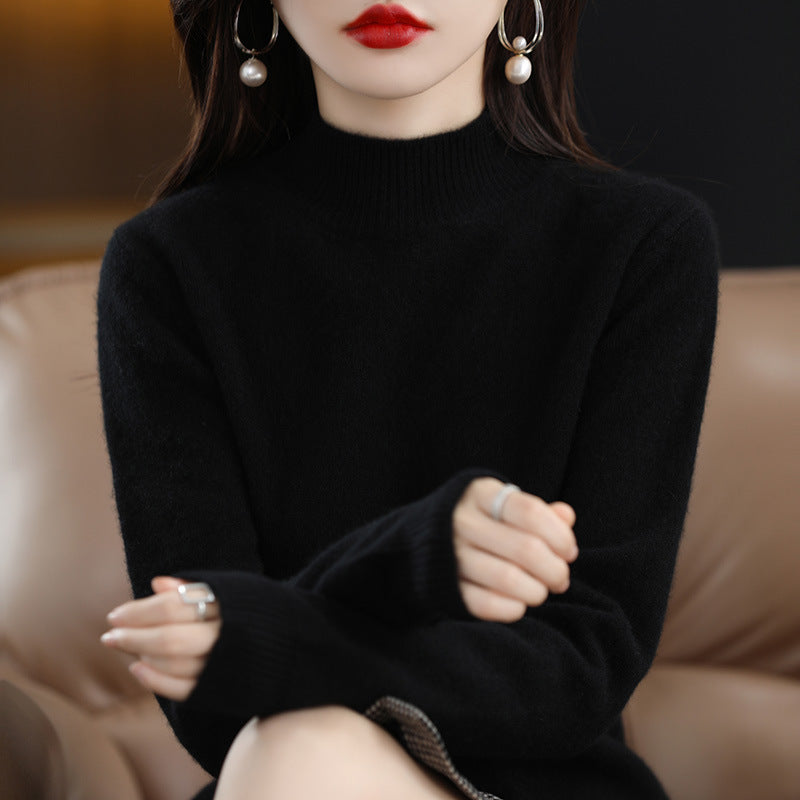 Elara | Cozy High-Neck Knit Sweater
