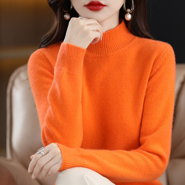 Elara | Cozy High-Neck Knit Sweater