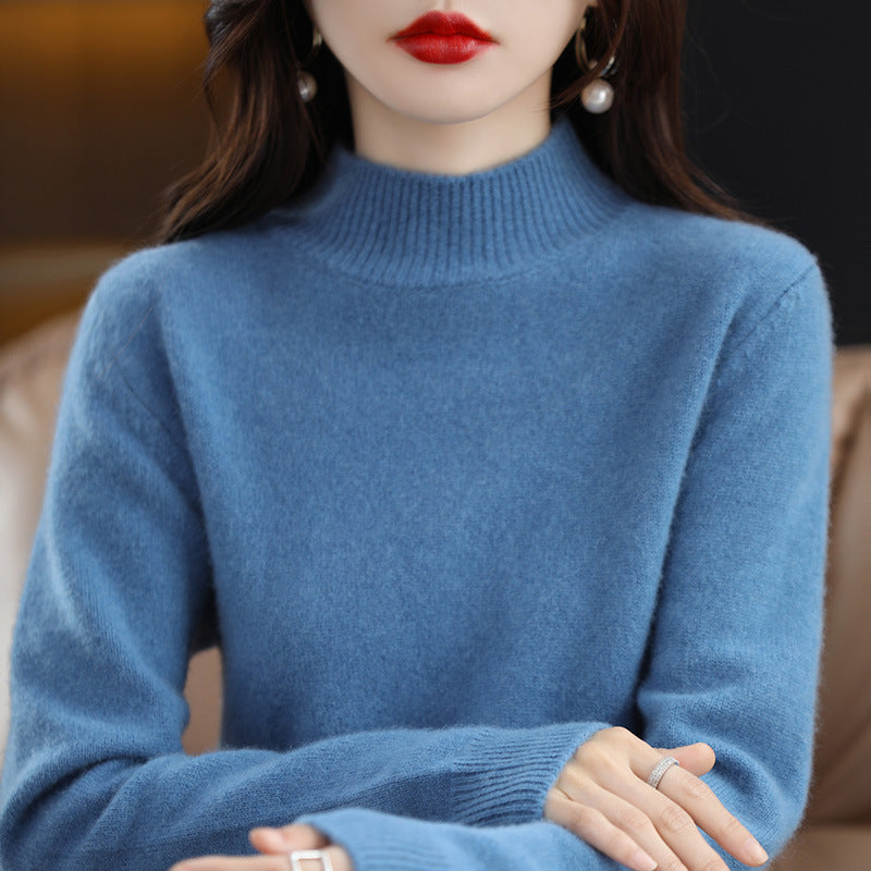Elara | Cozy High-Neck Knit Sweater