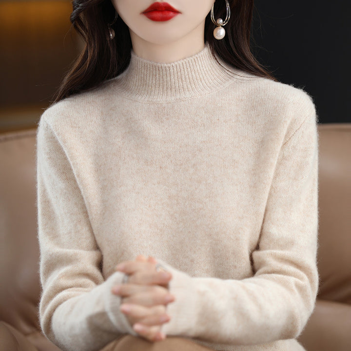 Elara | Cozy High-Neck Knit Sweater