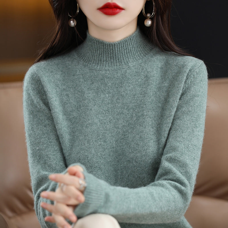 Elara | Cozy High-Neck Knit Sweater