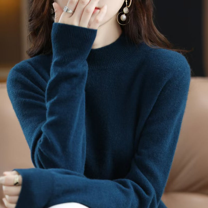 Elara | Cozy High-Neck Knit Sweater