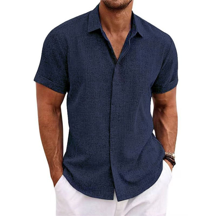 DALVERO | Linen Short-Sleeved Shirt