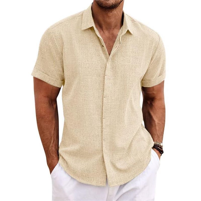 DALVERO | Linen Short-Sleeved Shirt