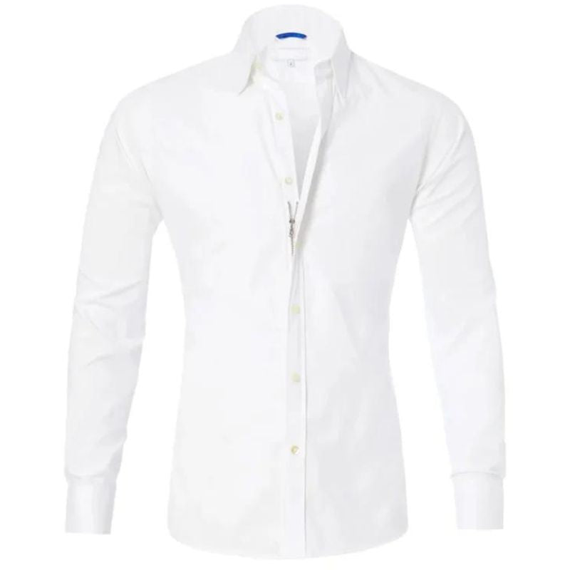KAVERO | Wrinkle-Free Zip-Up Shirt