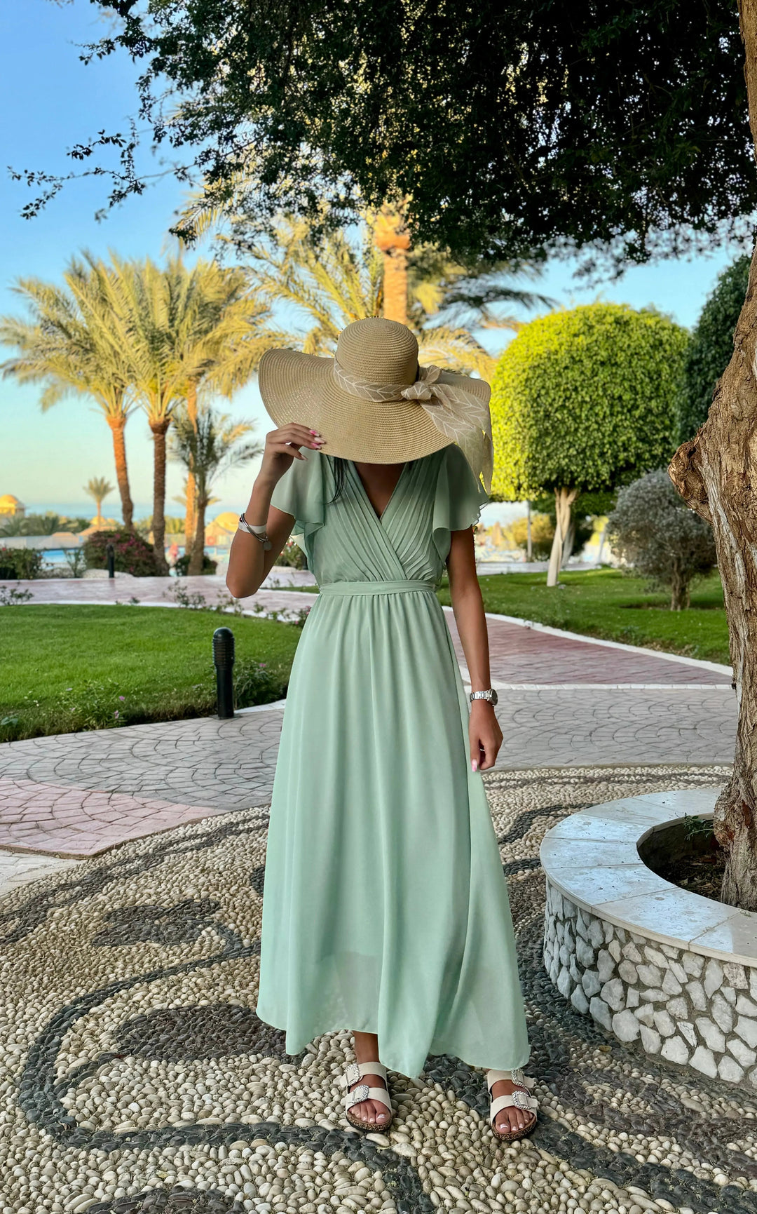 NINA | Elegant pleated dress for weddings & celebrations