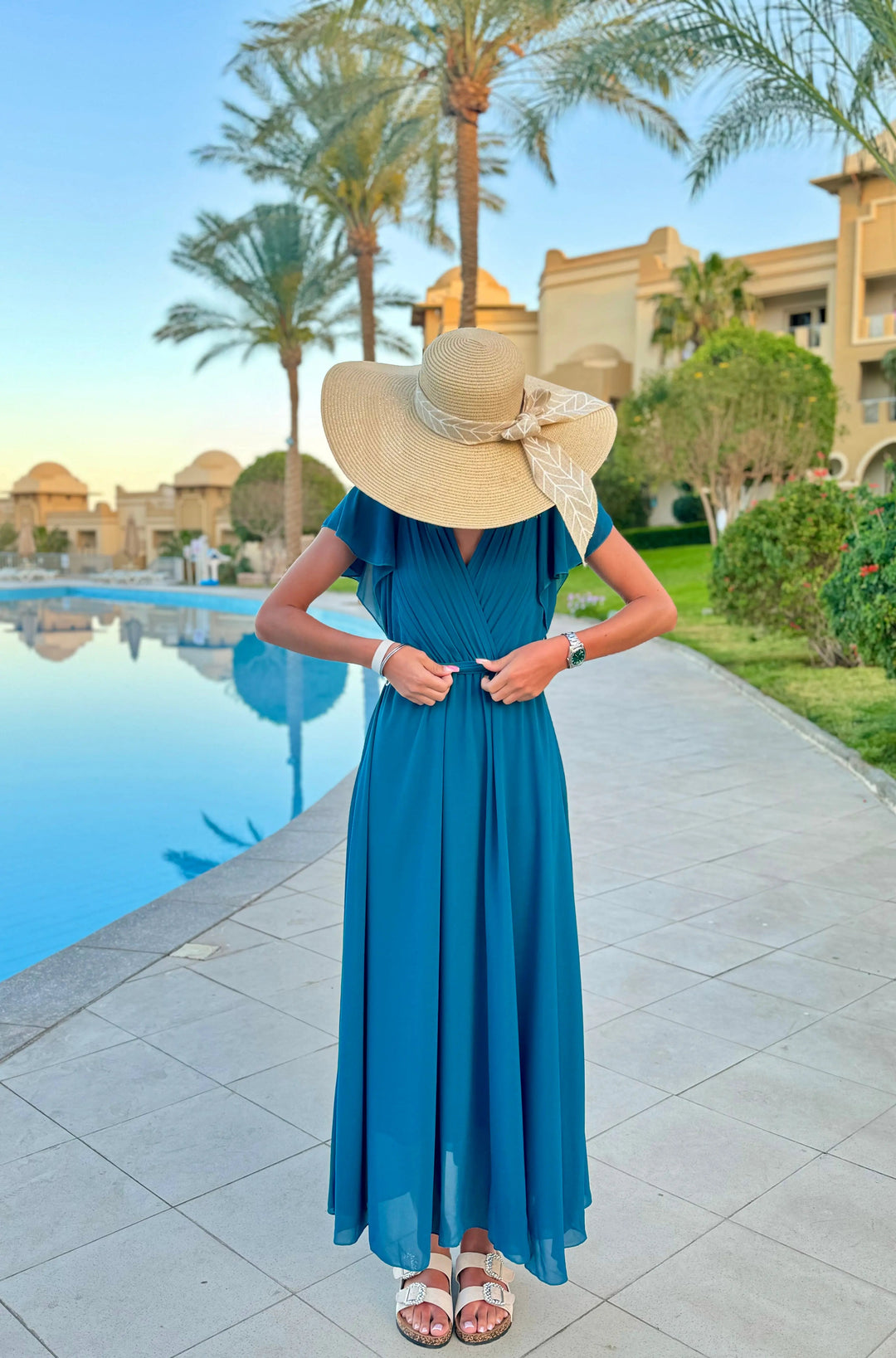 NINA | Elegant pleated dress for weddings & celebrations