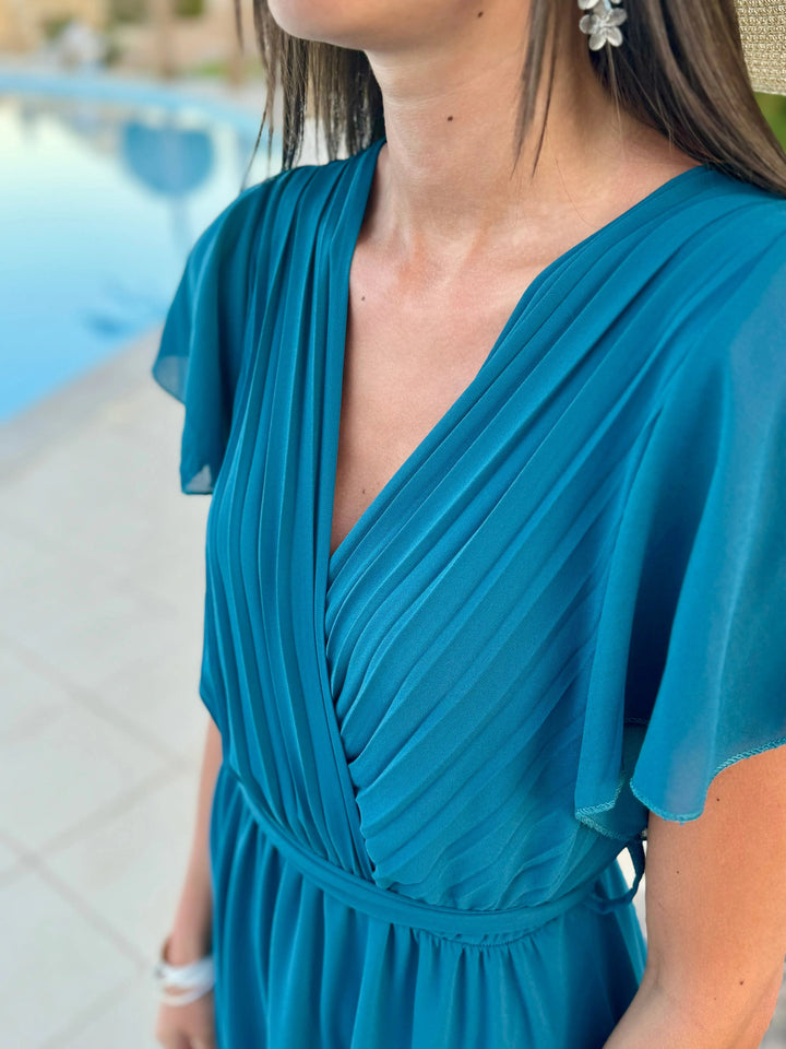 NINA | Elegant pleated dress for weddings & celebrations