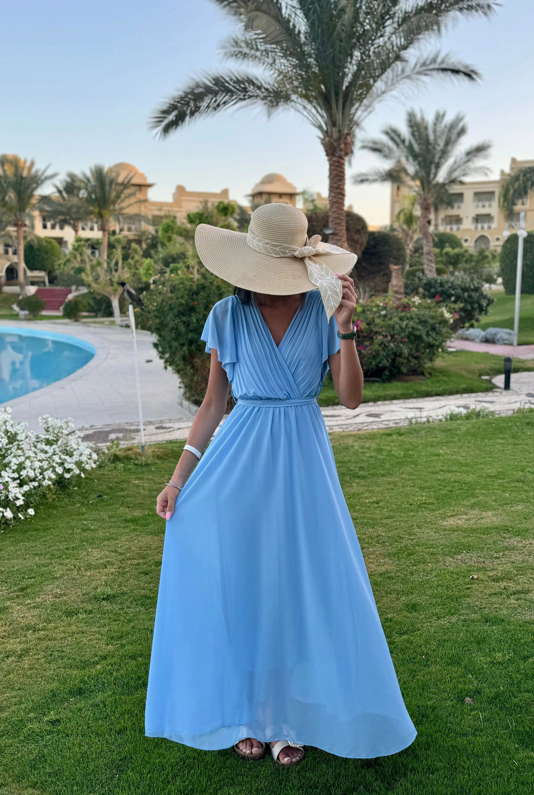 NINA | Elegant pleated dress for weddings & celebrations