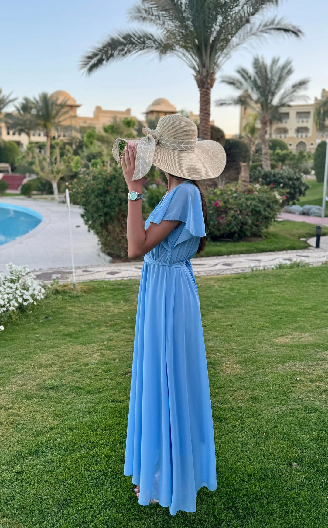 NINA | Elegant pleated dress for weddings & celebrations