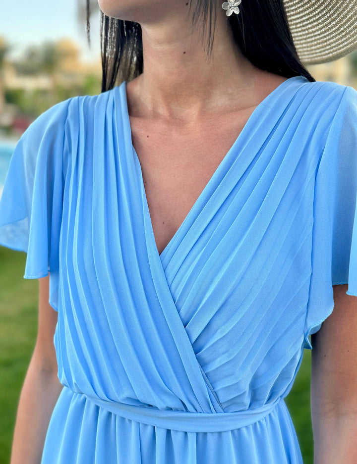 NINA | Elegant pleated dress for weddings & celebrations