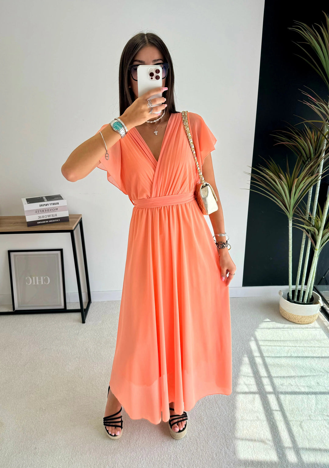 NINA | Elegant pleated dress for weddings & celebrations