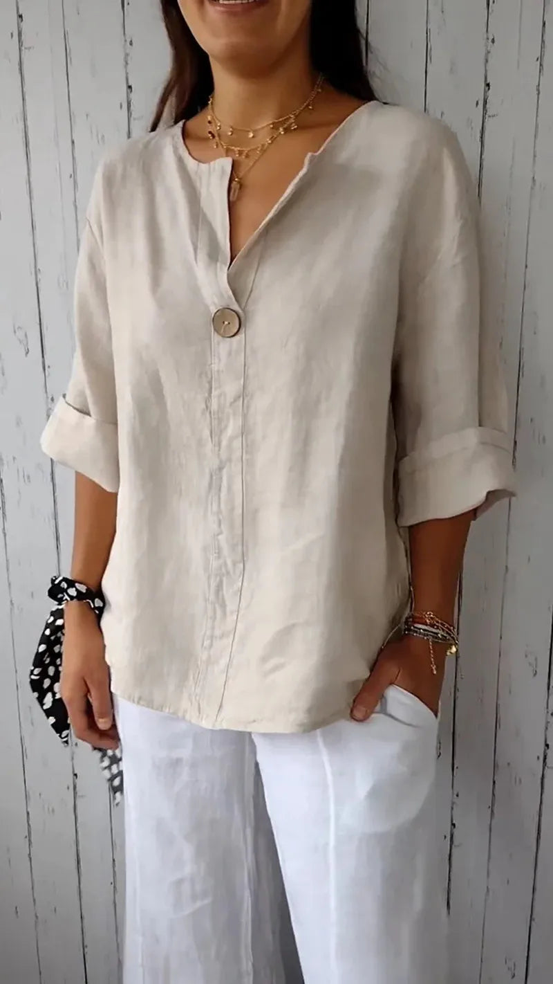 VARELLE | Minimalist Button Blouse