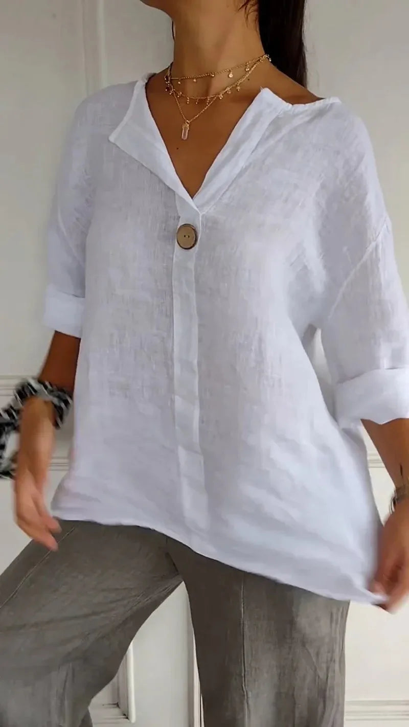 VARELLE | Minimalist Button Blouse
