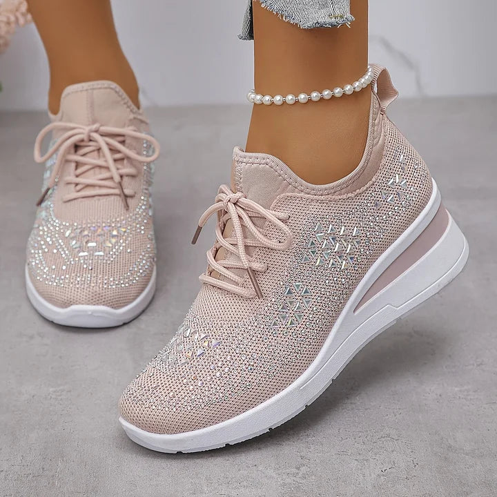 TUYANA | Supportive Orthopedic Sneakers with Sparkle Accents