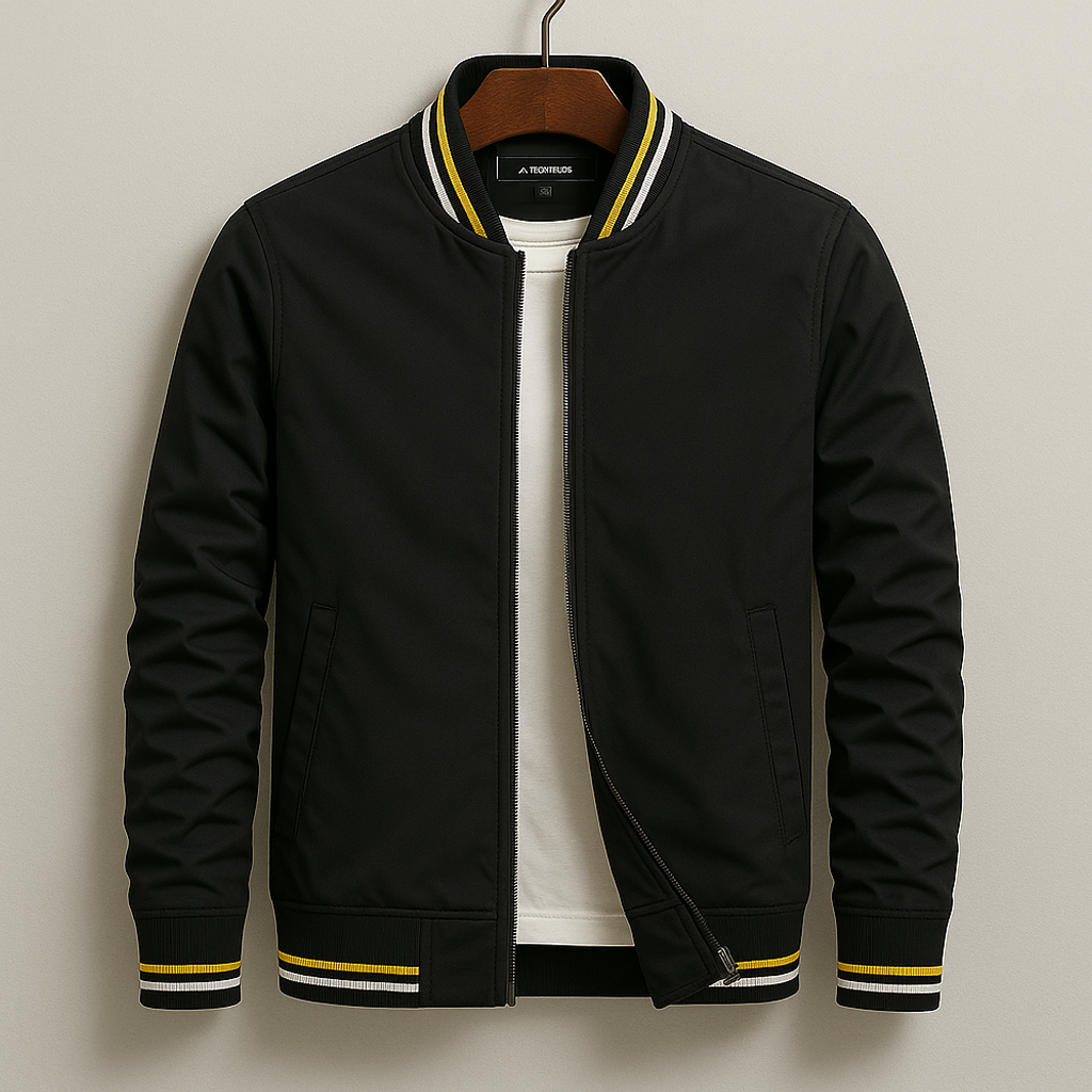 VALENTIN | ELEGANT STRIPED BOMBER JACKET