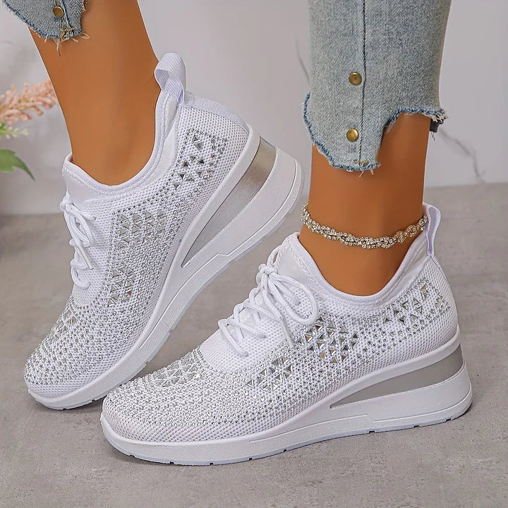 TUYANA | Supportive Orthopedic Sneakers with Sparkle Accents