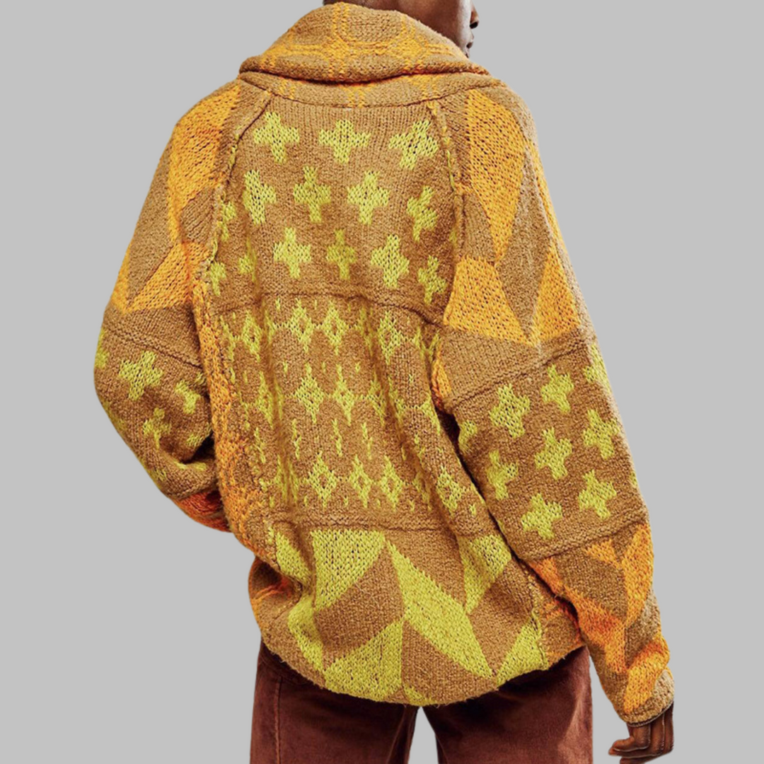 Portia | Vintage Oversized Button-Down Cardigan