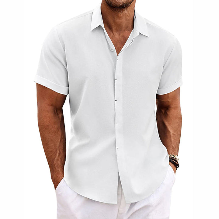 DALVERO | Linen Short-Sleeved Shirt