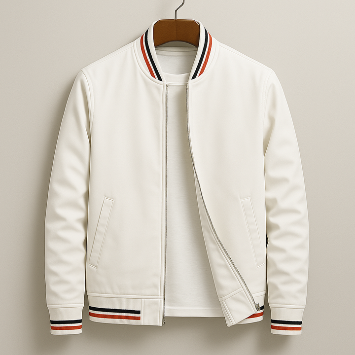 VALENTIN | ELEGANT STRIPED BOMBER JACKET