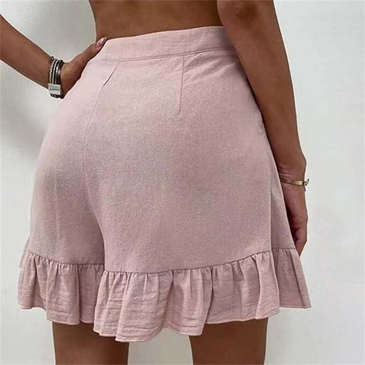 LYVANA | Flowy Ruffle Hem Shorts
