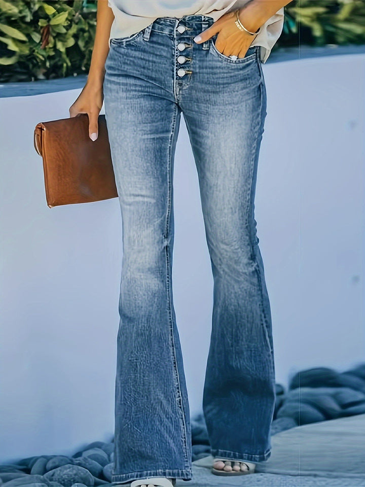 RIYANA | High-Stretch Flare Jeans