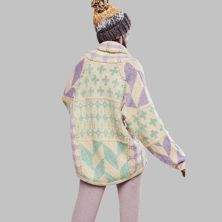 Portia | Vintage Oversized Button-Down Cardigan