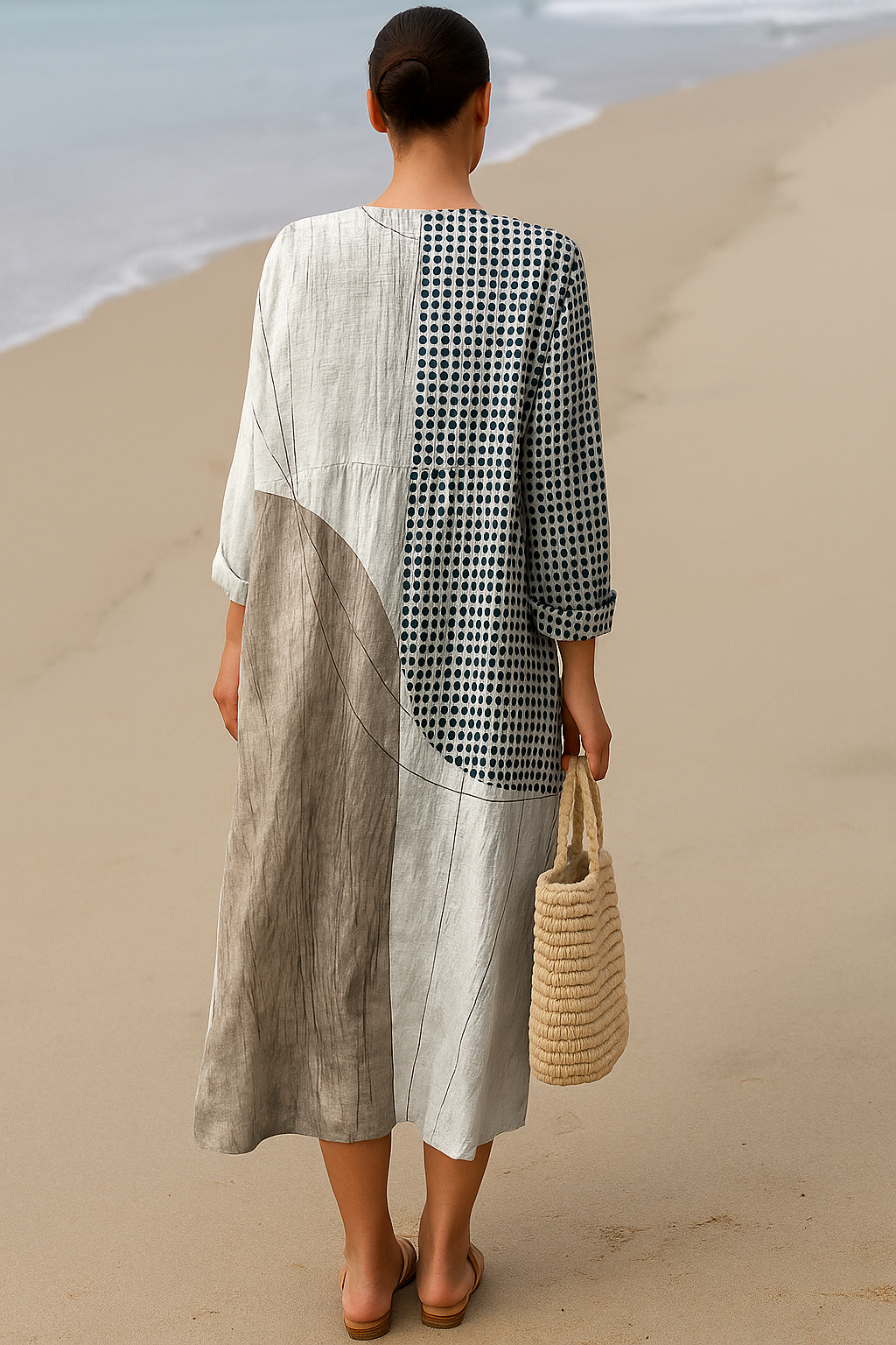 ARDEA | Flowing Cotton Blend Dress