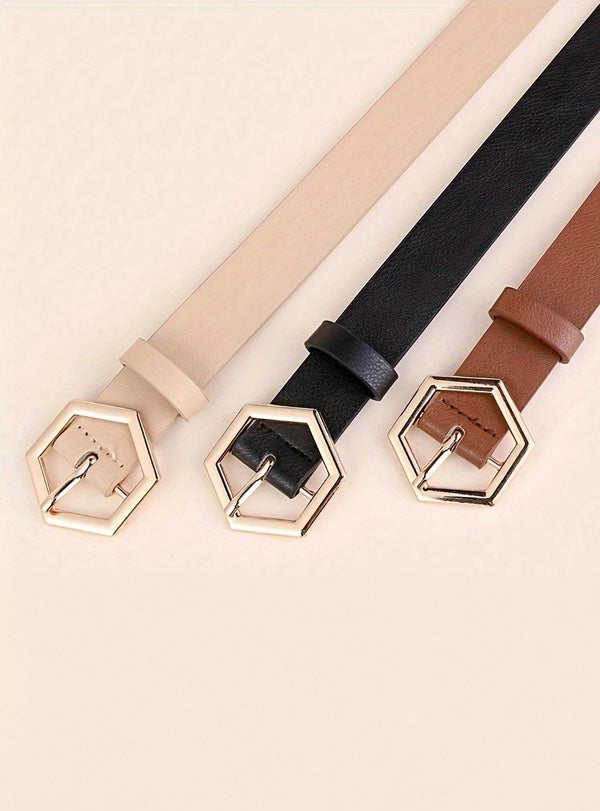 Vera | Geometric Buckle Belt
