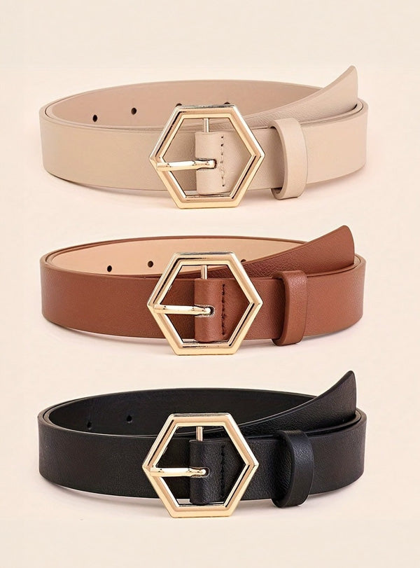 Vera | Geometric Buckle Belt
