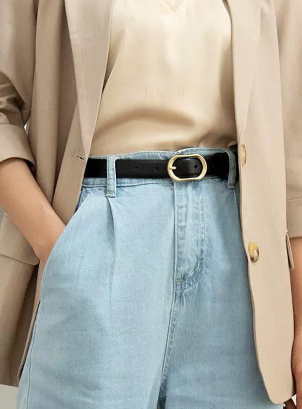 Noelle | Oval Buckle Belt