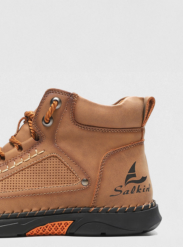 SALKIN | LEATHER HIGH-TOP SHOES