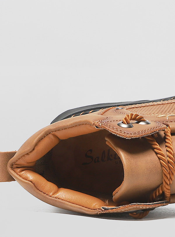 SALKIN | LEATHER HIGH-TOP SHOES