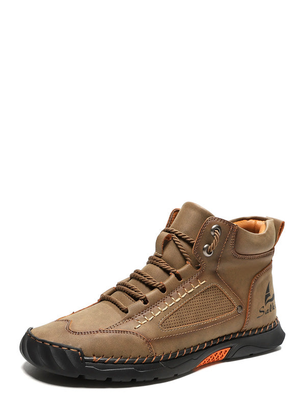 SALKIN | LEATHER HIGH-TOP SHOES
