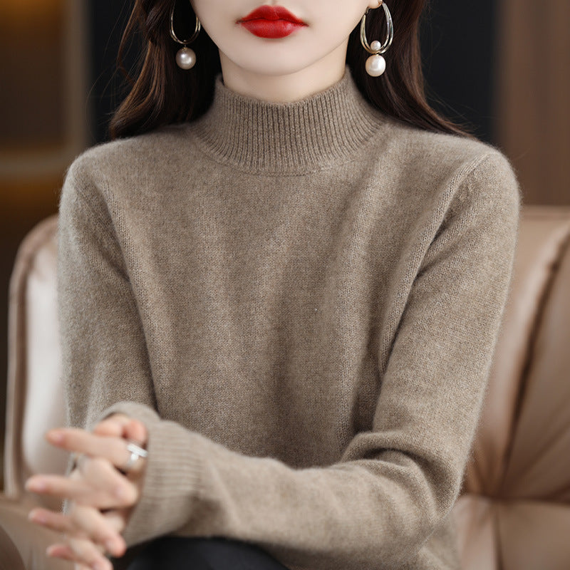Elara | Cozy High-Neck Knit Sweater