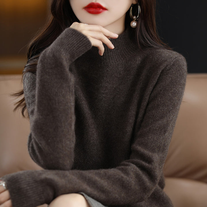 Elara | Cozy High-Neck Knit Sweater