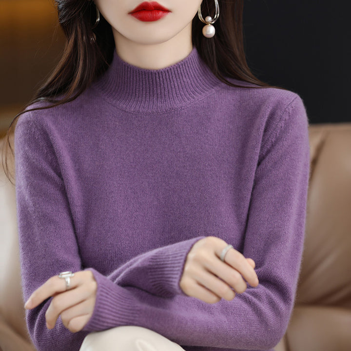 Elara | Cozy High-Neck Knit Sweater